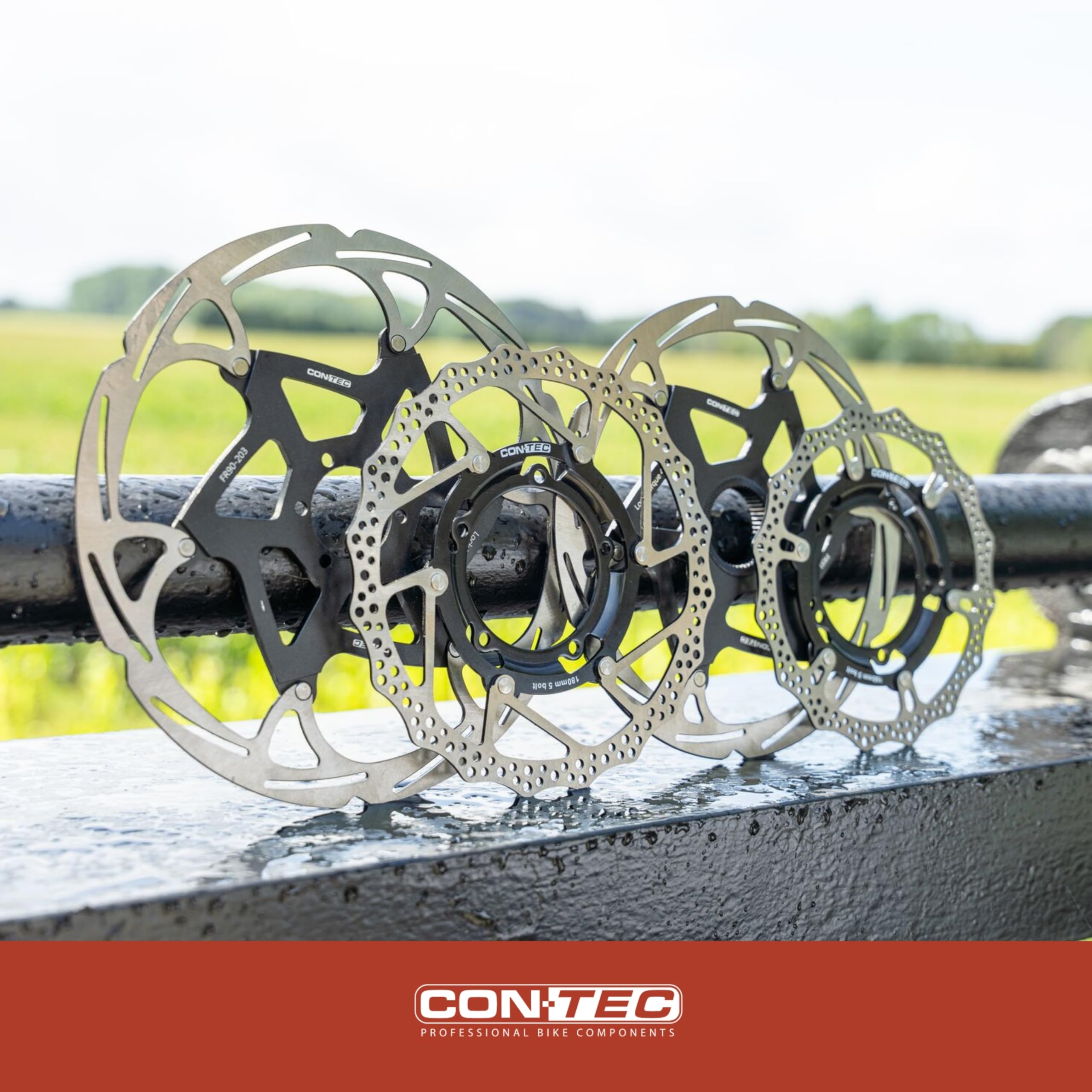 CONTEC Fahrrad-Bremsscheibe CDR-CLE, 203 mm, 207 g, Aluminium-Spider, Center Lock, E-Bike kompatibel, Edelstahl, hitzebeständig, einfache Montage, silber