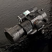 Vista 6 de UUQ 1X30 4 MOA Green Red Dot Sight con láser verde, montaje en voladizo Picatinny PEPR