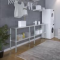 Vista 173 de Mesa de trabajo de acero inoxidable, mesa de metal