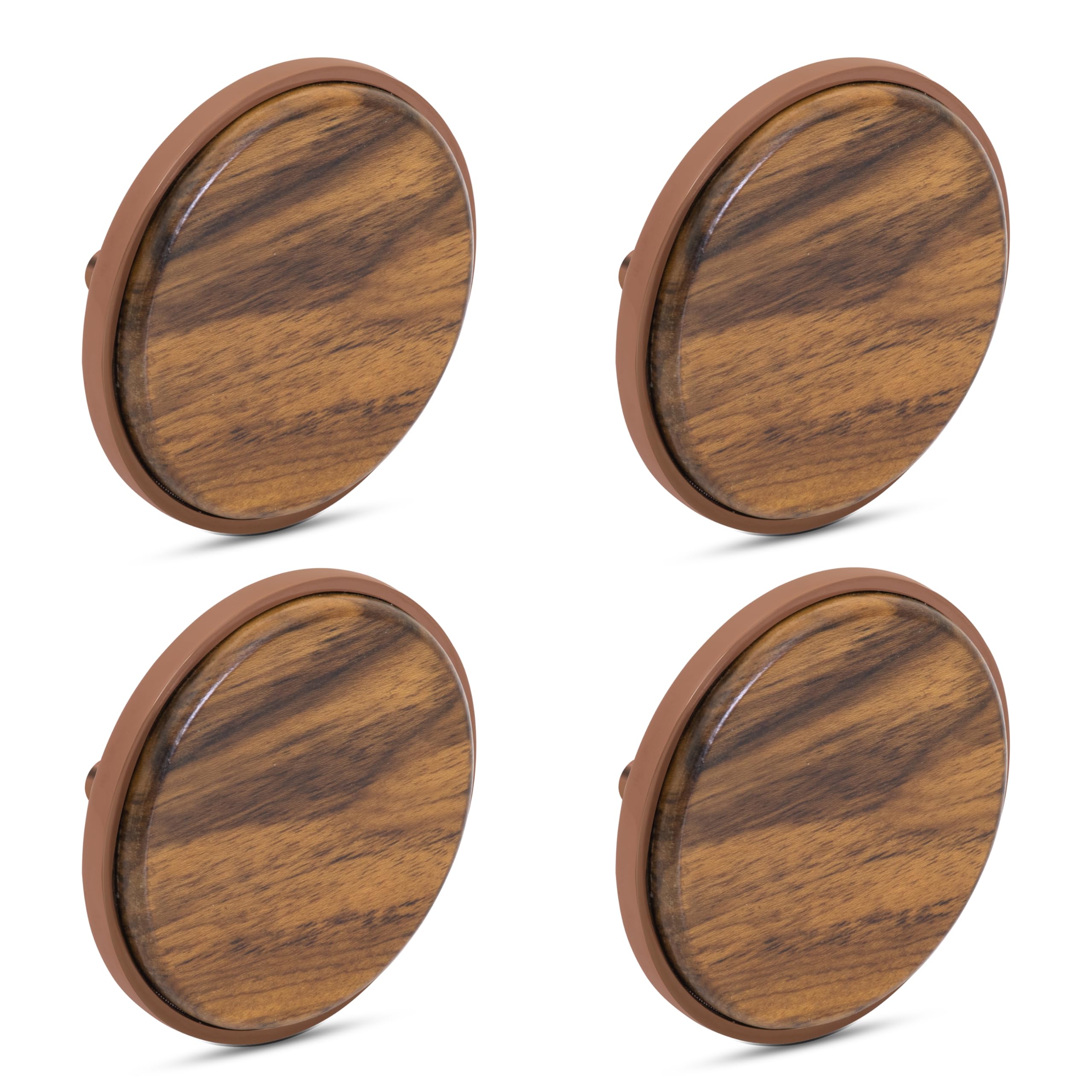 Plantex Knobs for Drawer/Round Drawer Knobs/Knobs for Cabinets/Pull-Push Knobs for Kitchen/Bedroom Drawer - Pack of 4 (Big, Rose Gold & Wood) (B0CYSFL3S7) Amazon Price History, Amazon Price Tracker