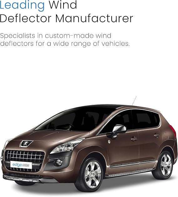 EdgeVisors Wind Deflectors for Peugeot MK1 Door MPV 5 Door MPV 4pc | 4pc Set, In-Channel Rain Guards & Accessories