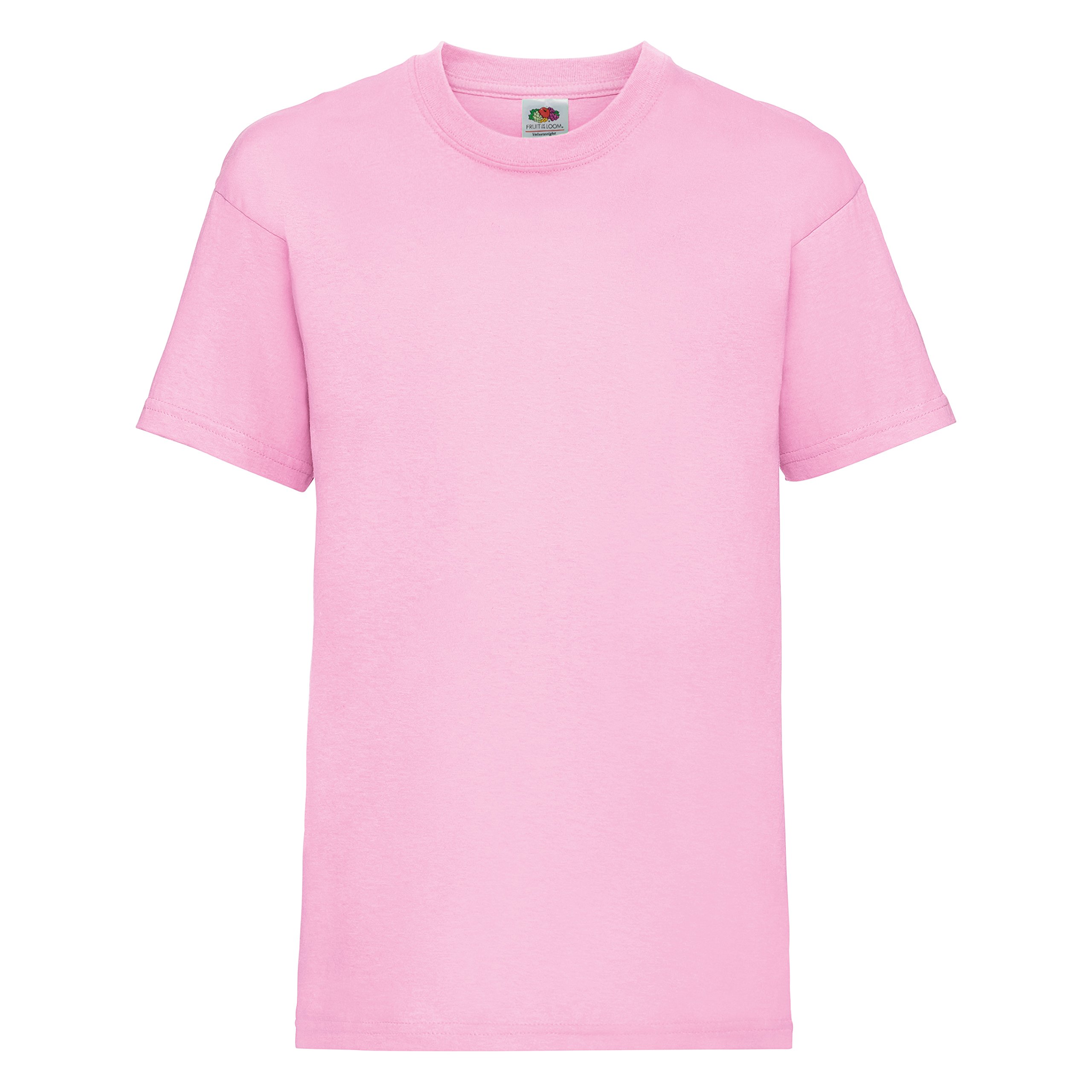 Fruit of the Loom Camiseta de manga corta para niños, de la marca Fruit of the Loom, Unisex Rosa (Light Pink) 2 años