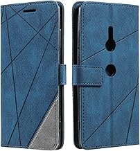 Case for Sony Xperia XZ3 Case, Premium Leather Flip Wallet Case Magnetic Closure Card Slots kickstand Phone Case for Sony Xperia XZ3, Blue