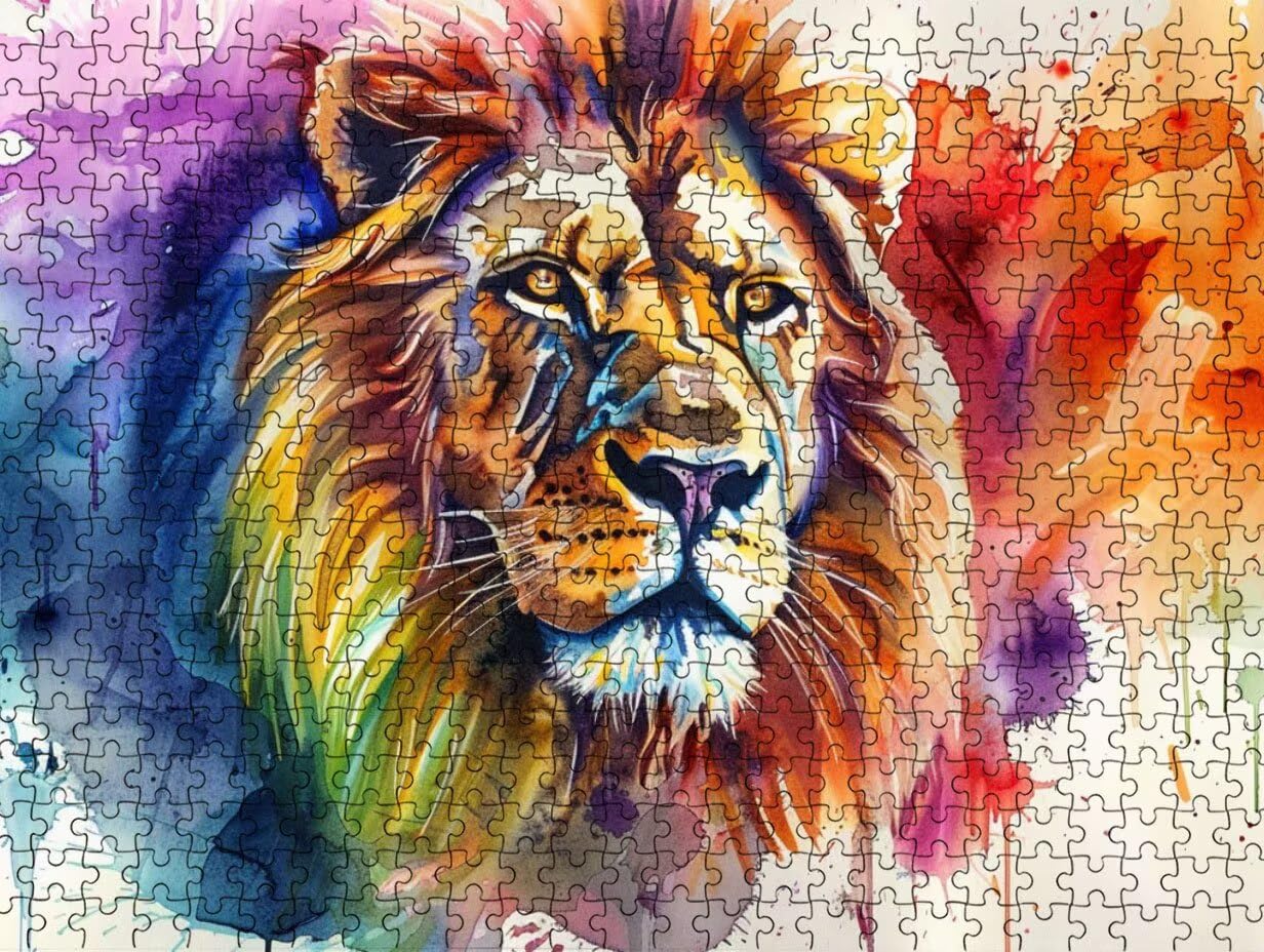 Puzzle per Adulti 2000, Pigmento Leone, legno Classico Puzzles LDYQS6-655