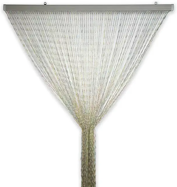 Tenda Antimosche a Perline Bicolore 120x220 cm per Porte e Finestre