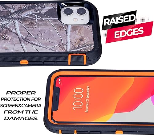 Miniatura 10 de WallSkiN Funda para iPhone 11 (6.1 pulgadas) con 2 protectores de pantalla  Resistente de cuerpo completo de grado militar protección contra caídas