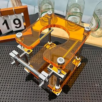 Espresso Tamper Station, 58mm Portafilter Coffee Holder, Adjustable Height, Acrylic Material, For Espresso Machine Accessories, Home & Cafe Orange