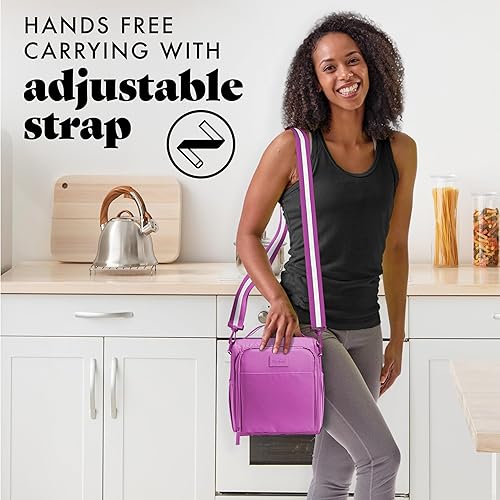 Vista 30 de Fit & Fresh JAXX - Lonchera con contenedor para hombres y mujeres, 5 unidades, kit de preparación de comidas con recipientes incluidos, camuflaje