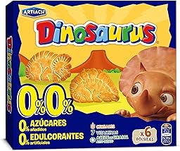 Artiach Dinosaurus 0% Galletas de Cereales, 185g