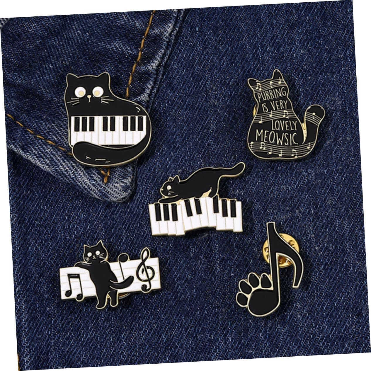 Healvian Pin De Esmalte De Musical De Broches Y Accesorio Aesthetic