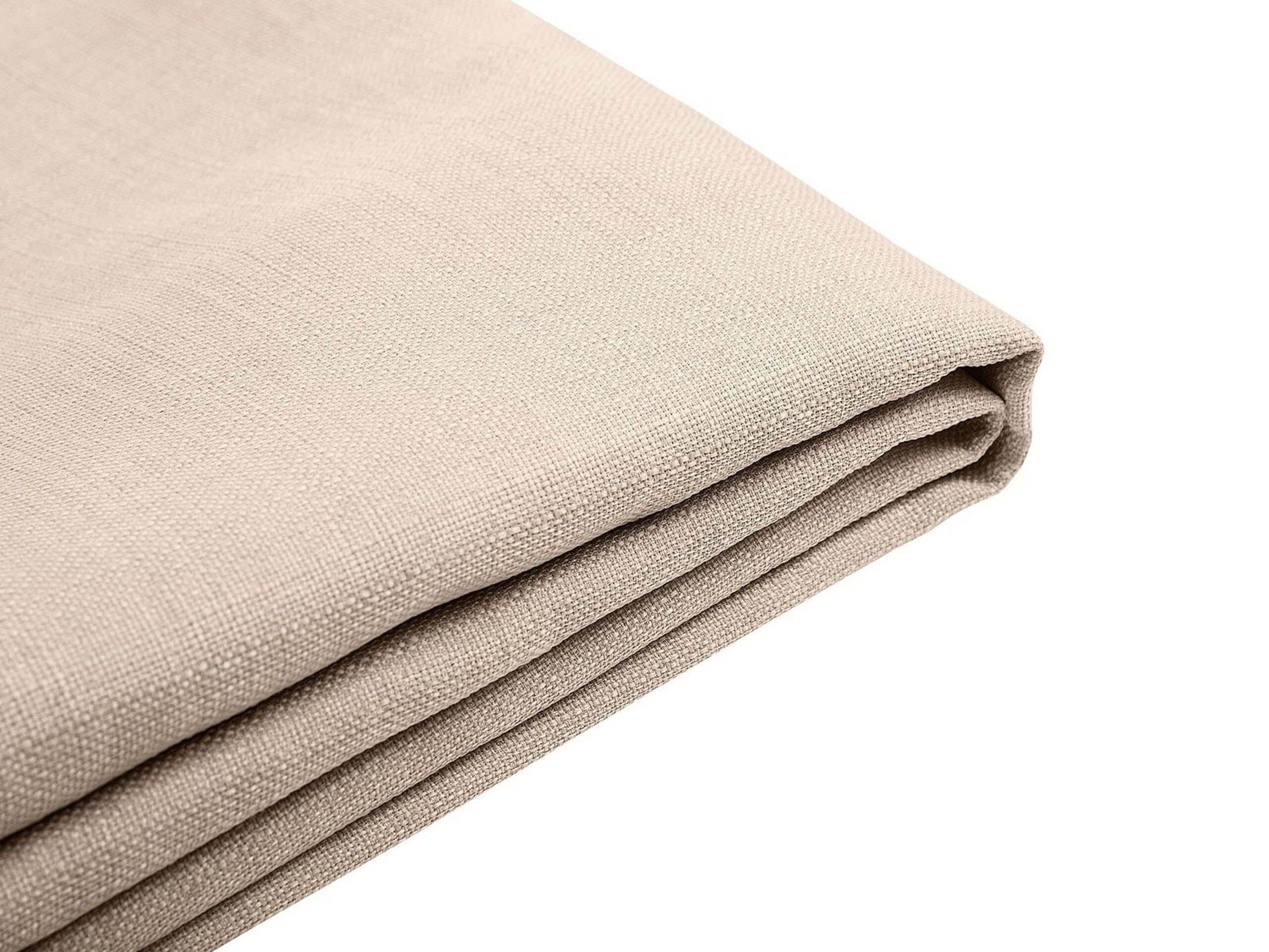 Beliani Abziehbarer Bettrahmenbezug für Bett FITOU Polsterbezug beige 160 x 200 cm