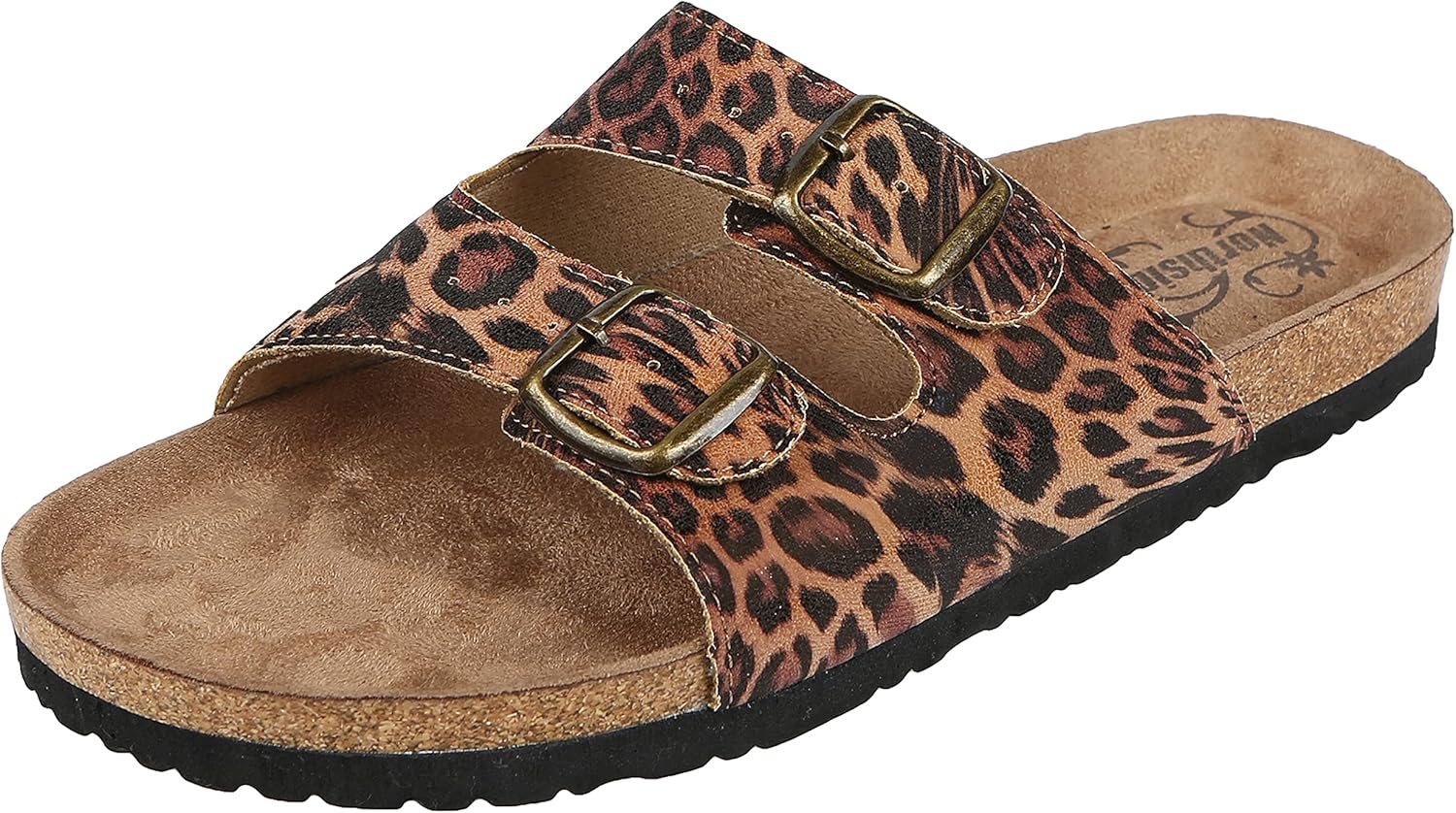 Northside Women's Mariani Casual Shoe, Brown/Leopard, 7 M US
