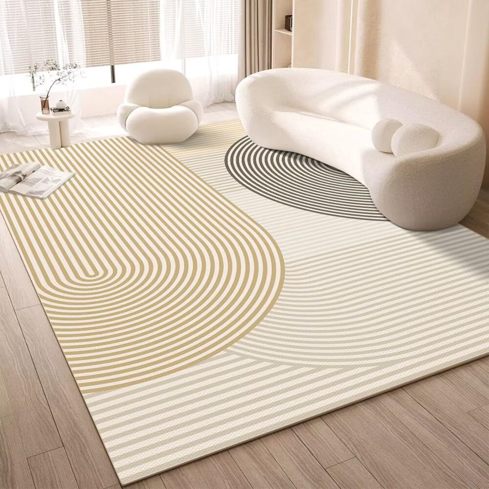 Tapis doux d'intérieur moderne 160x200cm style 2 pour un salon chaleureux et couloir