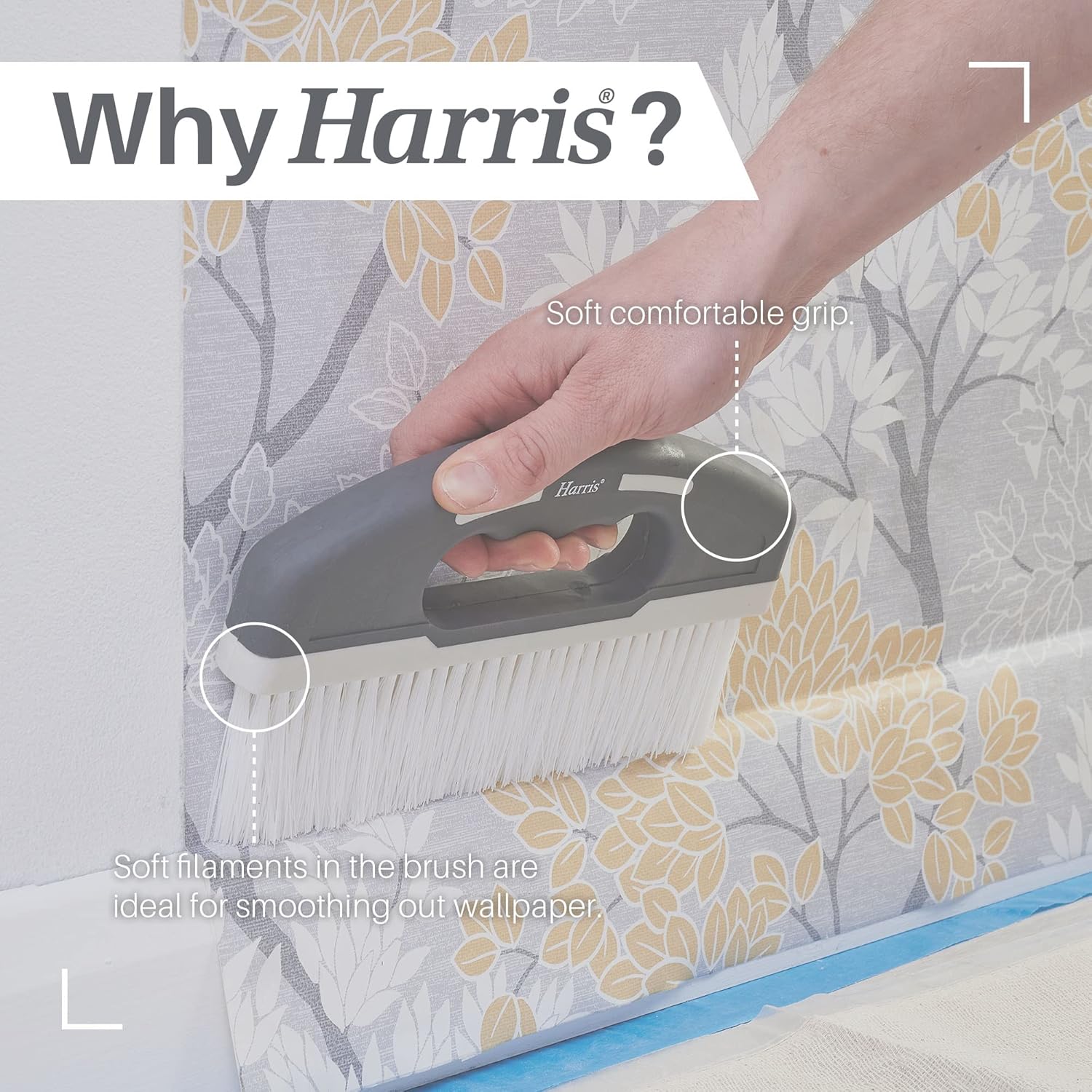 Harris Seriously Good Wallpaper Paperhanging Wallpapering Brush, 9"