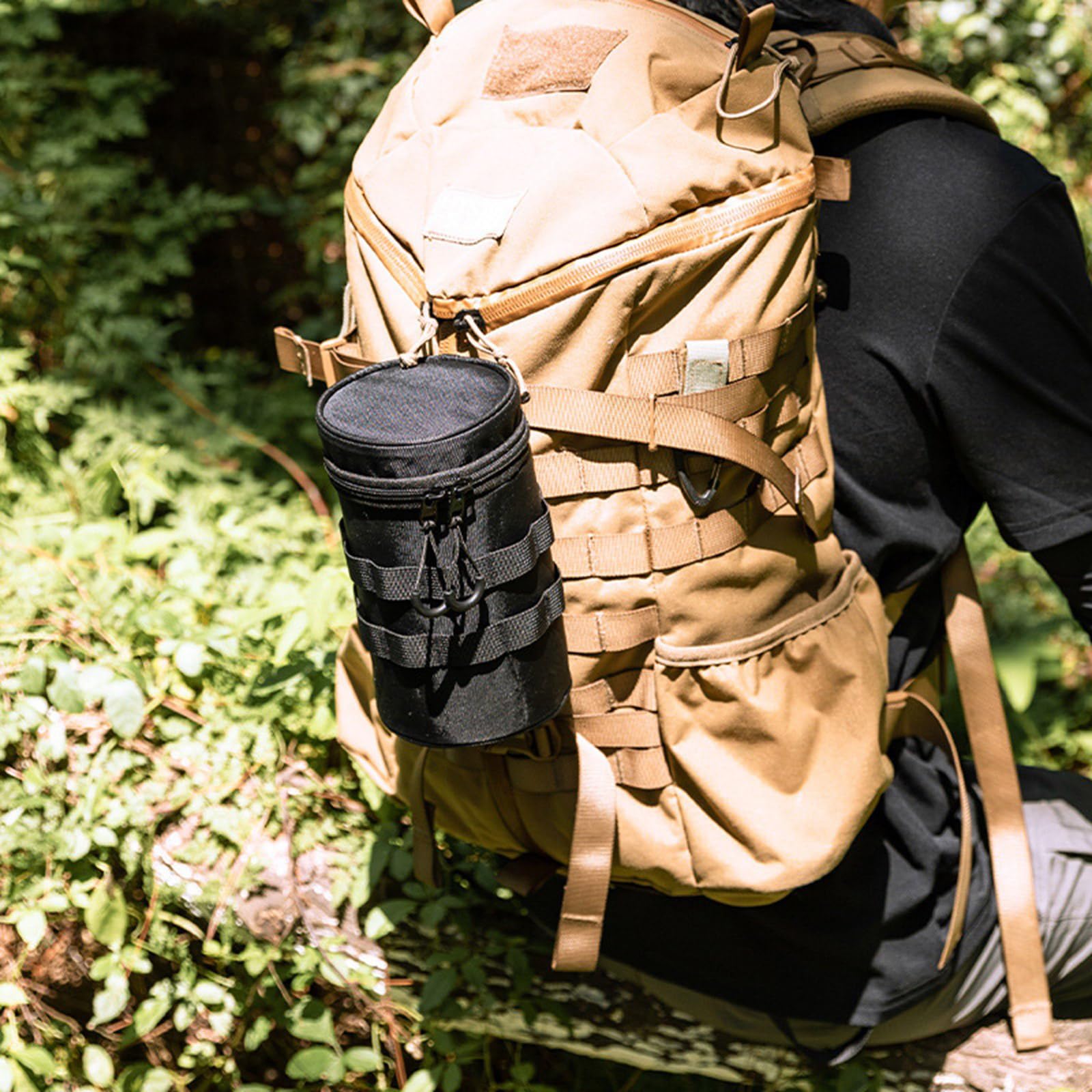 Strapazierfähige, dreilagige Bierglas-Tasche, wasserabweisende Konstruktion für Wanderrucksäcke, Tassenaufsätze, Tassen-Aufbewahrungstasche