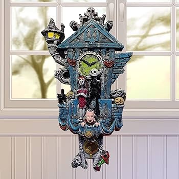 Amazon.co.jp: ハロウィン 壁掛け時計 ナイトメアー・ビフォア