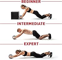 Vista 3 de Perfect Fitness Ab Carver Roller Wheel With Built In Spring Resistance, At Home Core Workout Equipment