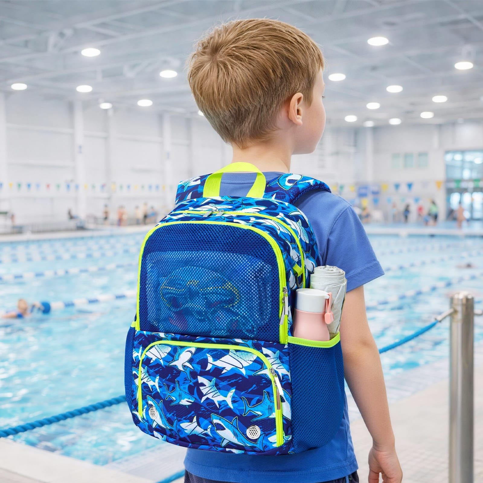 WAWSAM Schwimm Rucksack für Kinder mit Schuhfach und Trocken- und Nasstrennung
