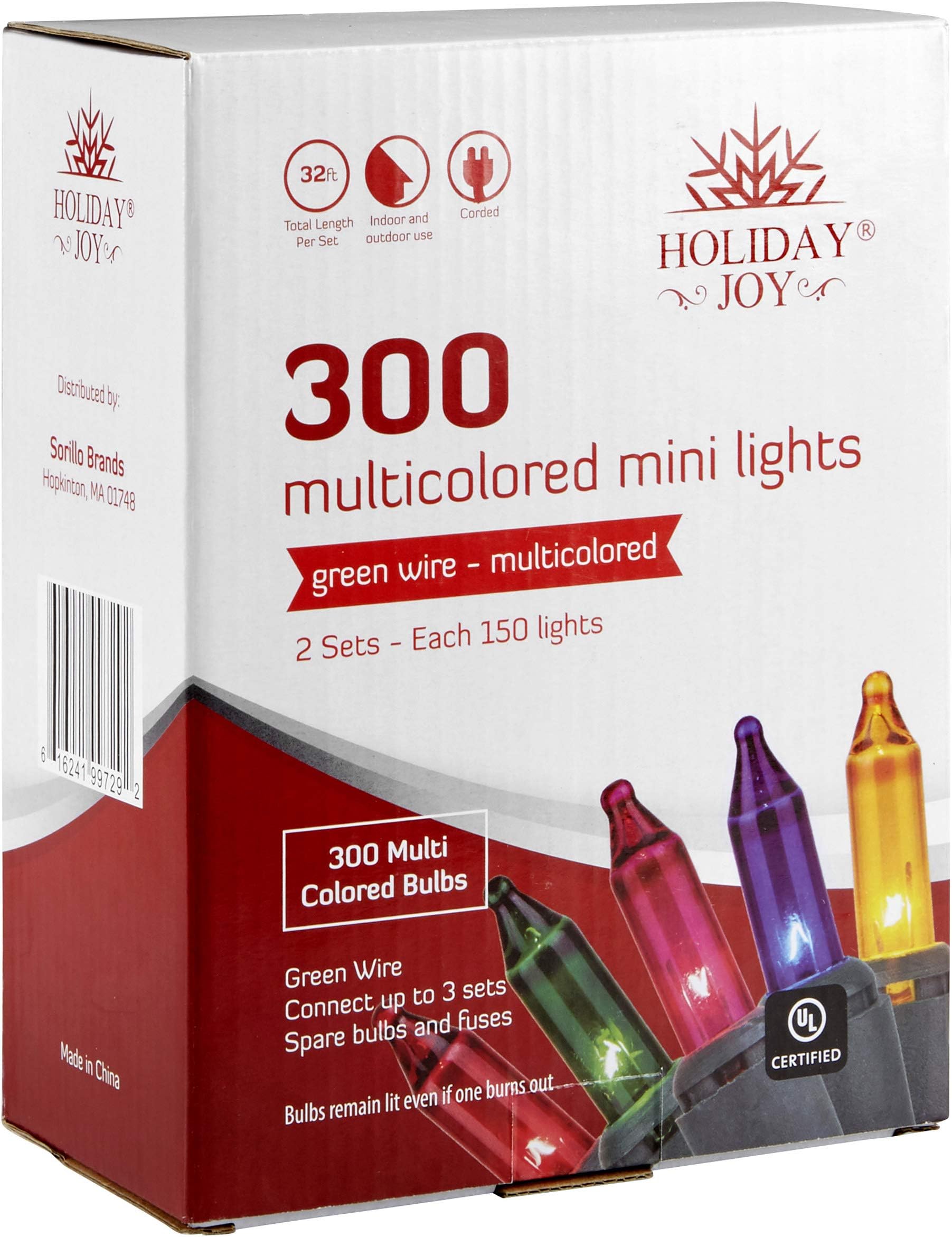 Home Accents Holiday 300 Light Mini Multicolor Light Set