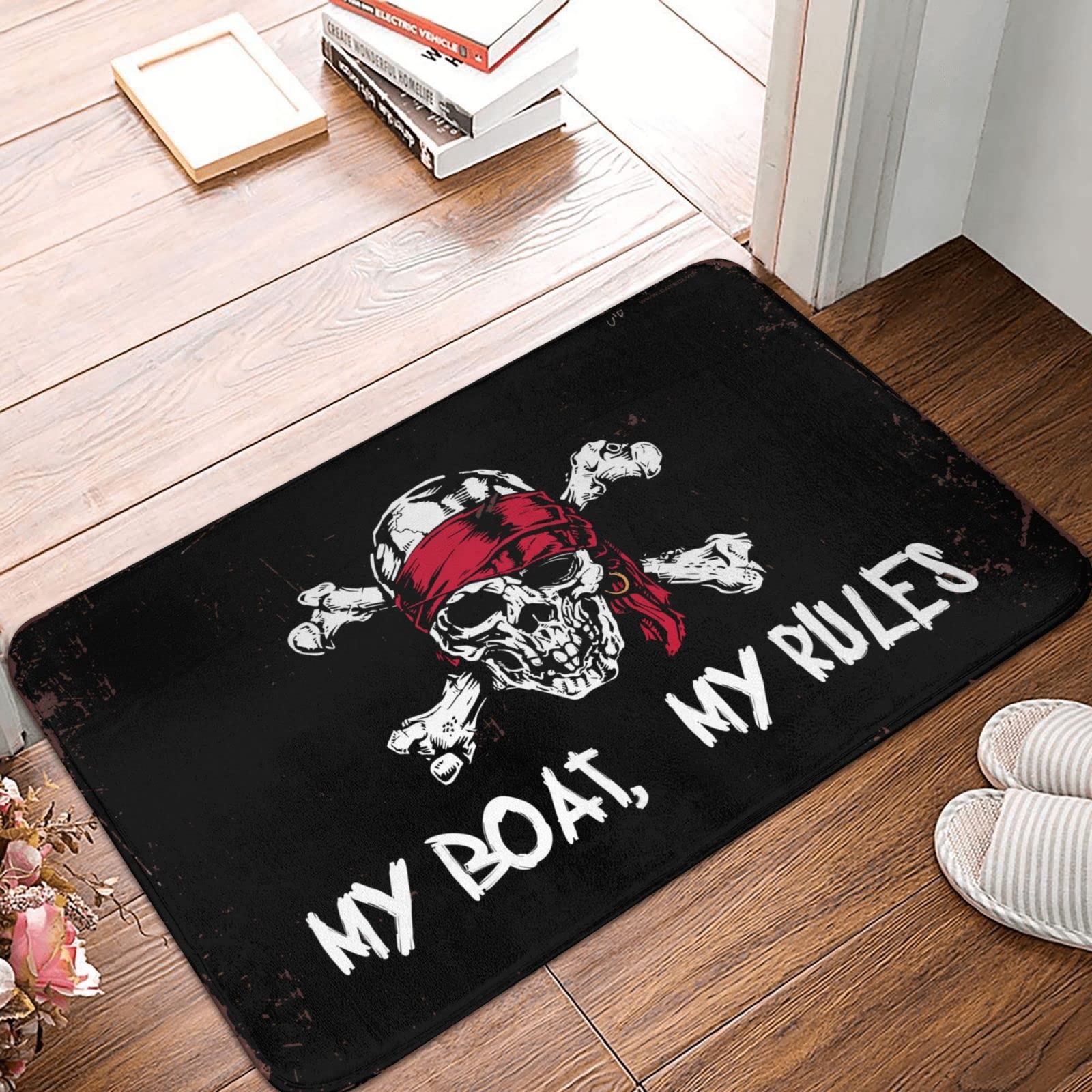 Paillasson drôle My Boat, My Rules 65x90 cm tapis de porte