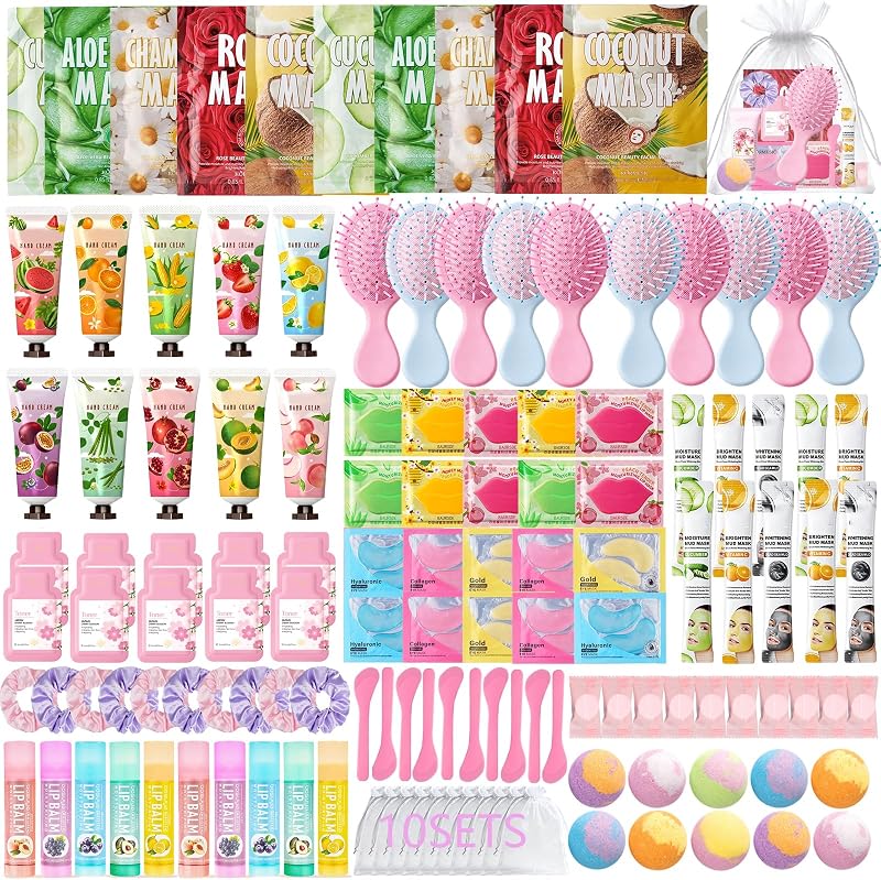 Kit UYJ para Festa Spa com Máscaras e Acessórios, 130 Unidades