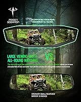 Vista 3 de POISON SCORPION Espejo retrovisor UTV, Maverick X3 CNC Centro Espejo Retrovisor Accesorios 13356-12533 Compatible con Maverick X3 XRS XDS Max Turbo