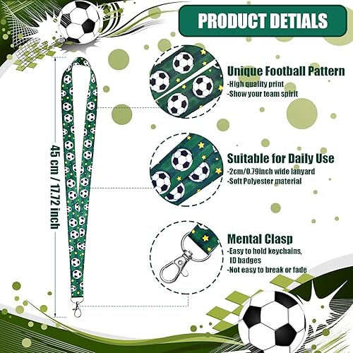 Miniatura 2 de 20 cordones para fútbol, fútbol, sóftbol, baloncesto, voleibol, llaveros, cartera de identificación, soporte para llaves, cordón para el cuello,
