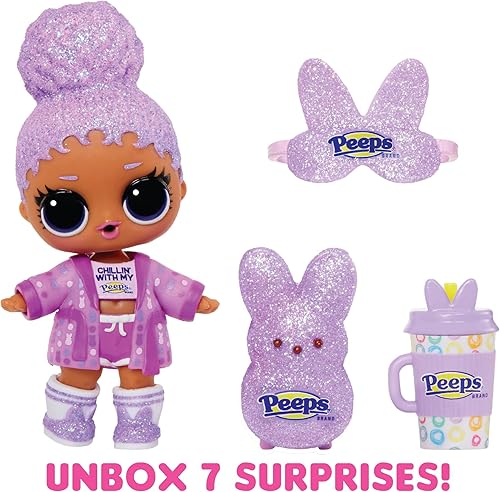 Miniatura 2 de LOL Surprise Loves Mini Sweets - Peeps Cozy Bunny con muñeca coleccionable, 7 sorpresas, tema de Pascua de primavera, muñeca pequeña de edición