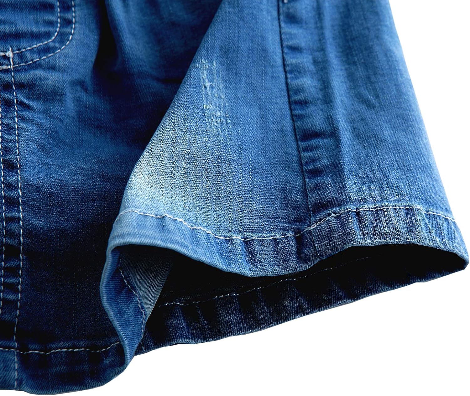 GRANDWISH Little Girls Solid Color Denim Skort 2T-8T