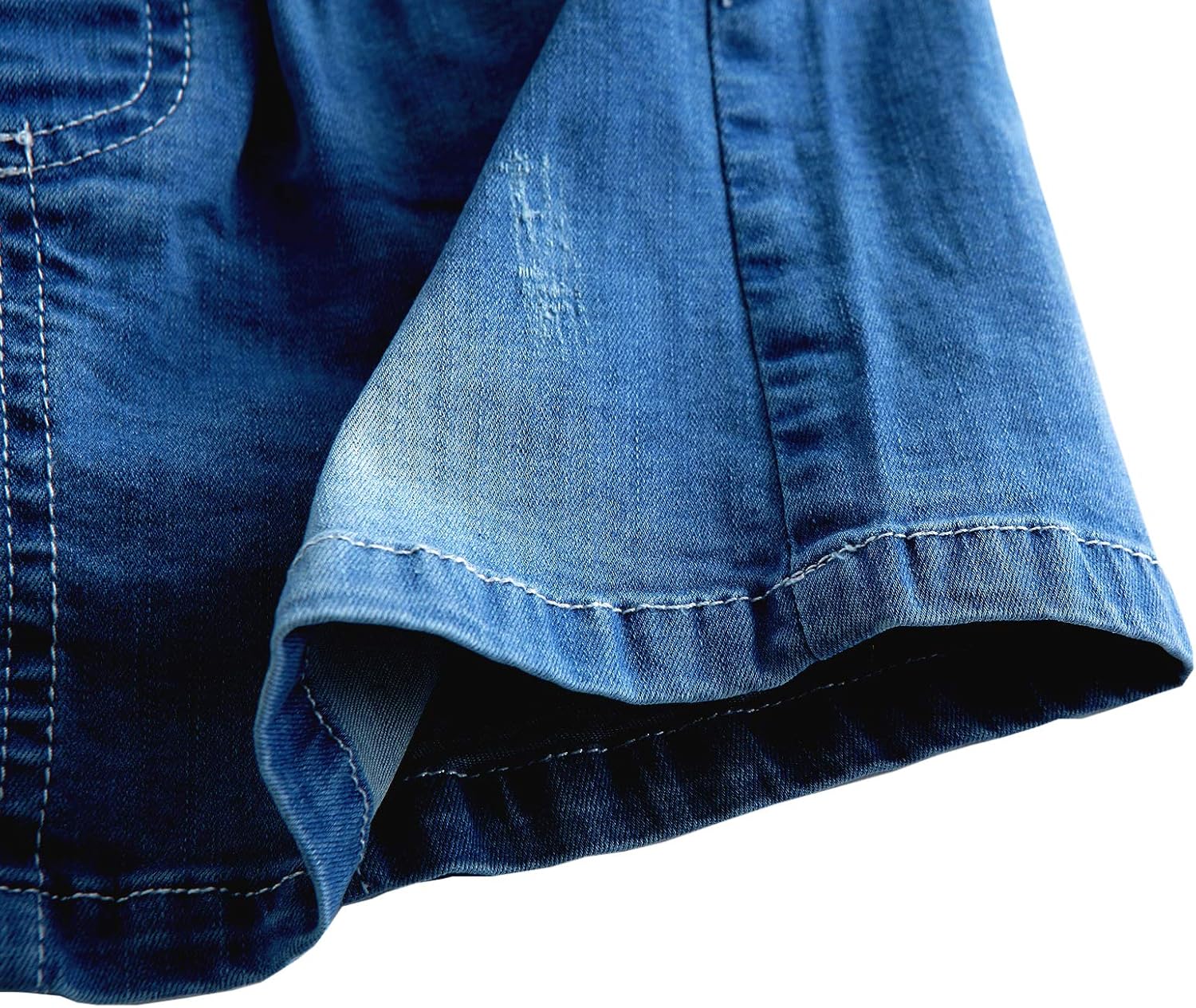 GRANDWISH Little Girls Solid Color Denim Skort 2T-8T: Clothing