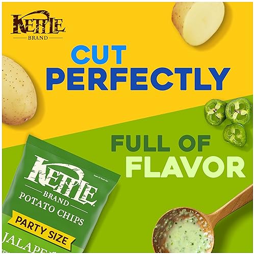 Vista 528 de Kettle Foods Patatas fritas Krinkle Salt & Fresh Molido, 5 onzas
