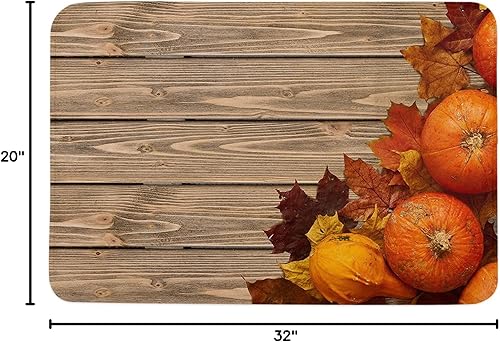Miniatura 2 de Tapete de esponja para el día de Acción de Gracias, tapete de baño interior absorbe el agua, antideslizante y lavable, suciedad de barro para