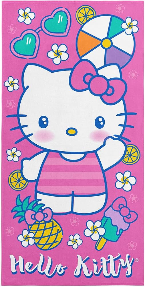 Amazon.com: Northwest Hello Kitty Microfiber Beach Towel, 30