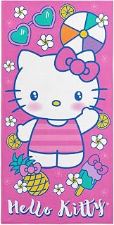 Northwest Hello Kitty Microfiber Beach Towel, 30" x 60", Vacay Kitty