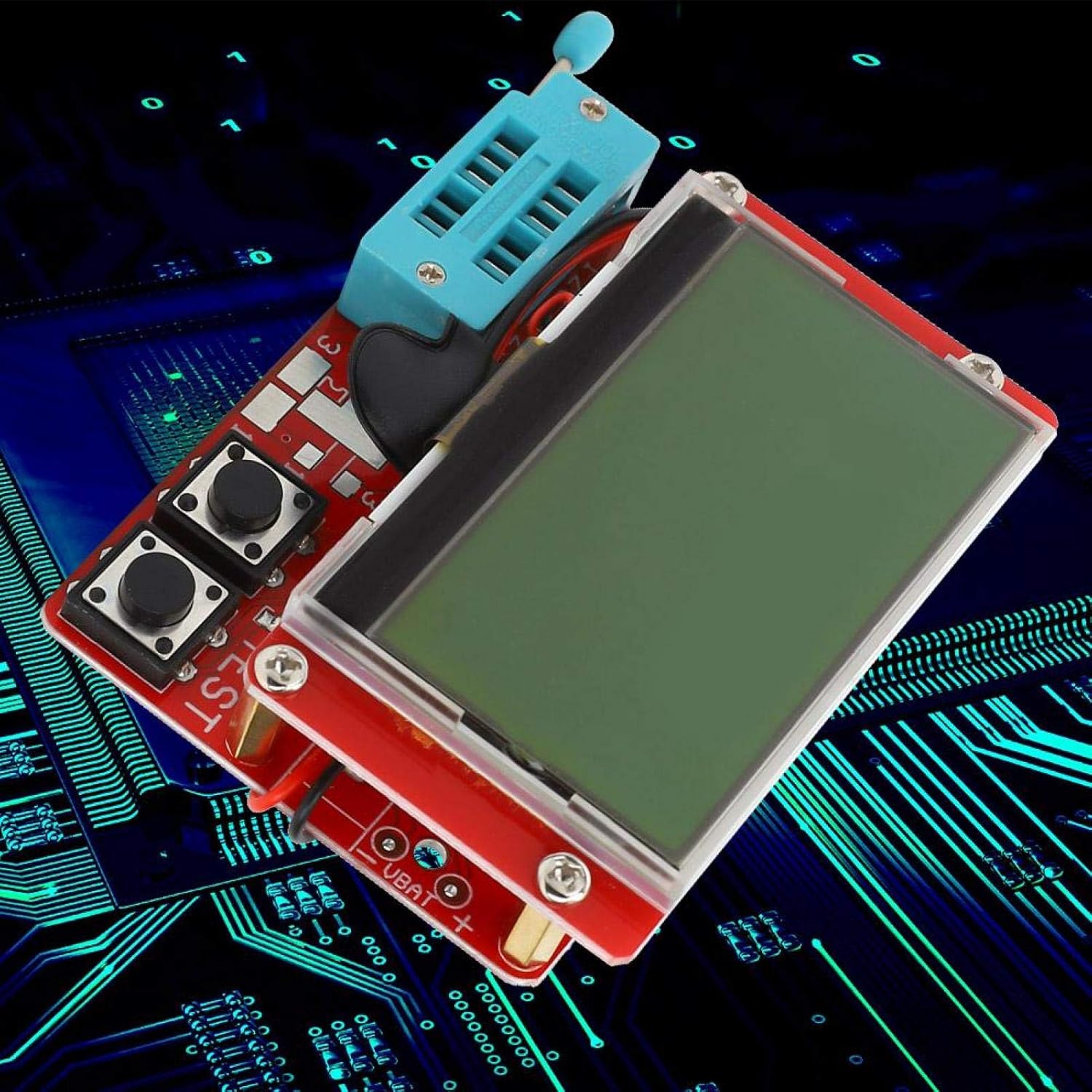Transistor Tester,ESR-T4 Mega328 Multi-Functional Digital Resistance Capacitance MOS/PNP/NPN Tester