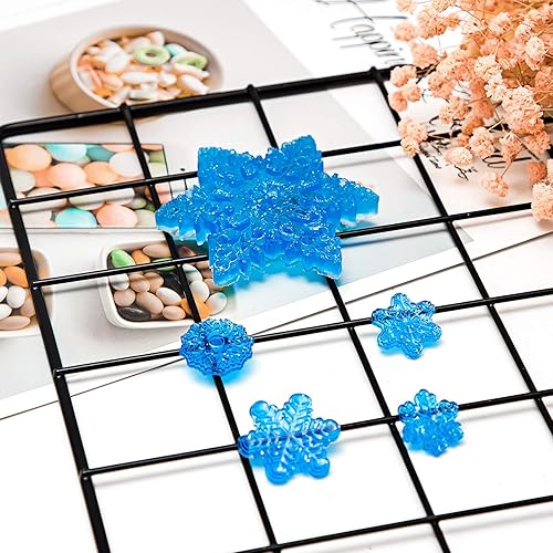 Miniatura 7 de Boao 2 Pieces Snowflake Silicone Mold Christmas Snowflake Chocolate Candy Fondant Mold Silicone Baking Dessert Mold for Cake Cupcake Decoration DIY