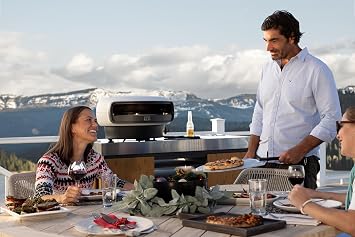 Everdure KILN R Series 2-Burner Gas Pizza Oven - 16 Restaurant Quality Pizza in Under 2 Minutes - Backyard, Portable Pizza Oven for Families & Pizza Enthusiasts, Cooks More Than Pizza, Stone