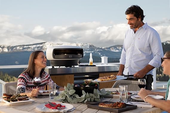 Everdure KILN R Series 2-Burner Gas Pizza Oven - 16 Restaurant Quality Pizza in Under 2 Minutes - Backyard, Portable Pizza Oven for Families & Pizza Enthusiasts, Cooks More Than Pizza, Stone