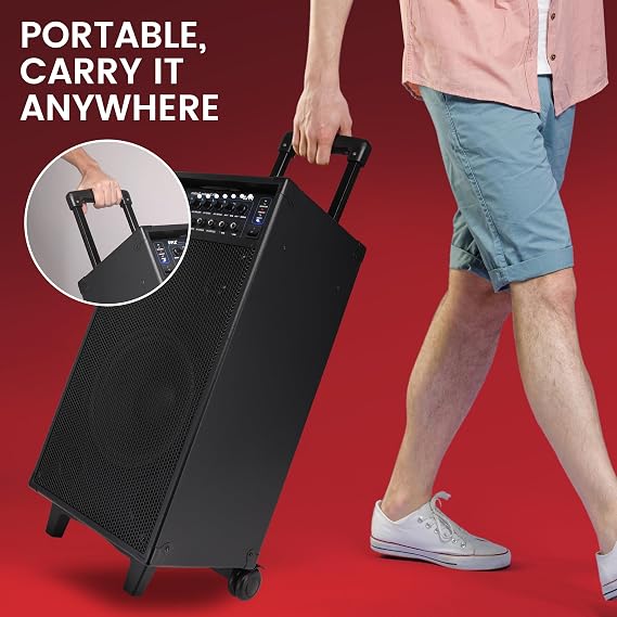 Pyle Pro PWMA1080IBT 800-Watt Portable Bluetooth PA Speaker System