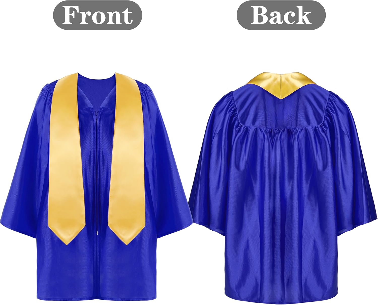 Aneco Preschool Kindergarten Graduation Gown Cap Set with 2026 and 2027 Charms and Graduation Sash