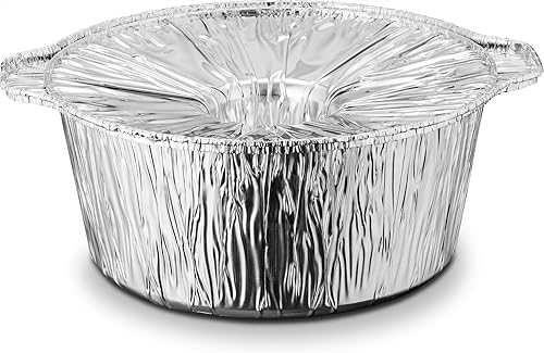 Miniatura 2 de Propack Macetas desechables de aluminio con tapas (3, 3.5 cuartos de galón (pequeño))