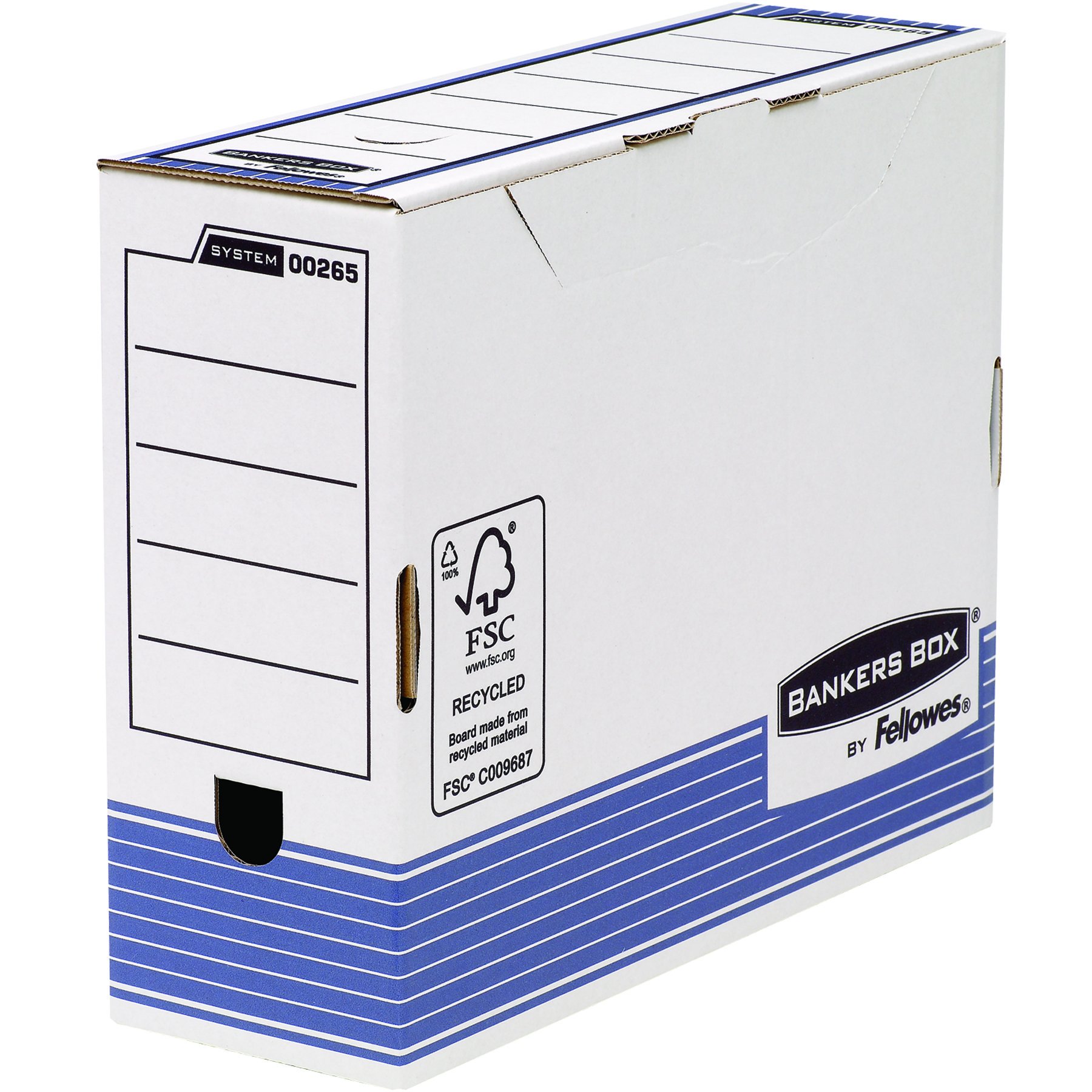Bankers Box System A4 200mm Spine Transfer Files - Blue (Pack of 10