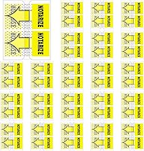 Qeeenar 800-Piece Sign Here Tabs - 1 Inch Sticky Flags for Document Notarization, Office Notebook and Book Annotation - Initial Here Stickers(Yellow,Notarize)