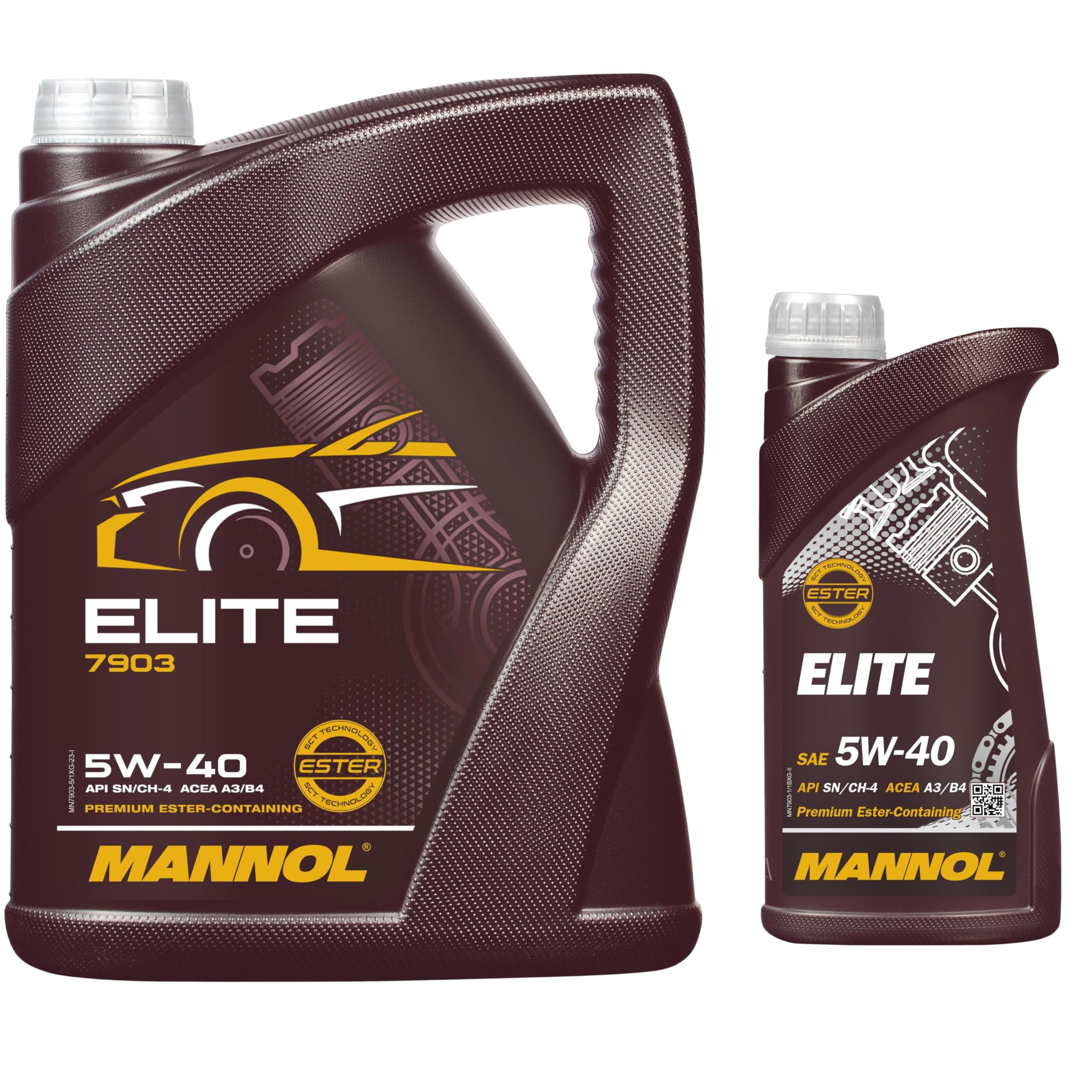 6 Liter Orignal MANNOL Elite 5W-40 API SN/CF Motoröl Engine Oil Öl 11192447