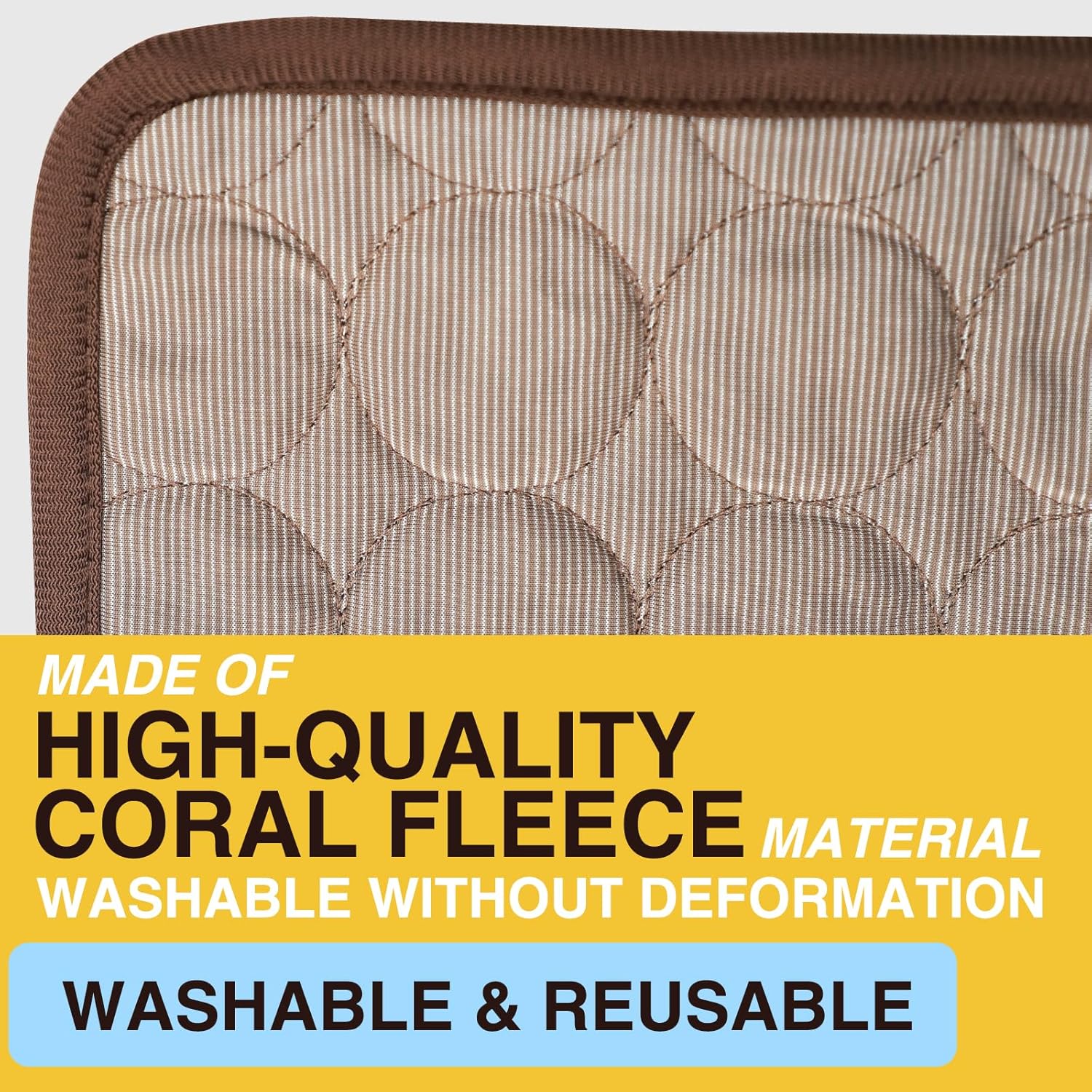 Reusable Pet Mat for Floor - Washable Non-Slip Pee Pads for Dogs, Fast Absorbent Dog Training Pads, Suitable for Small Pets
