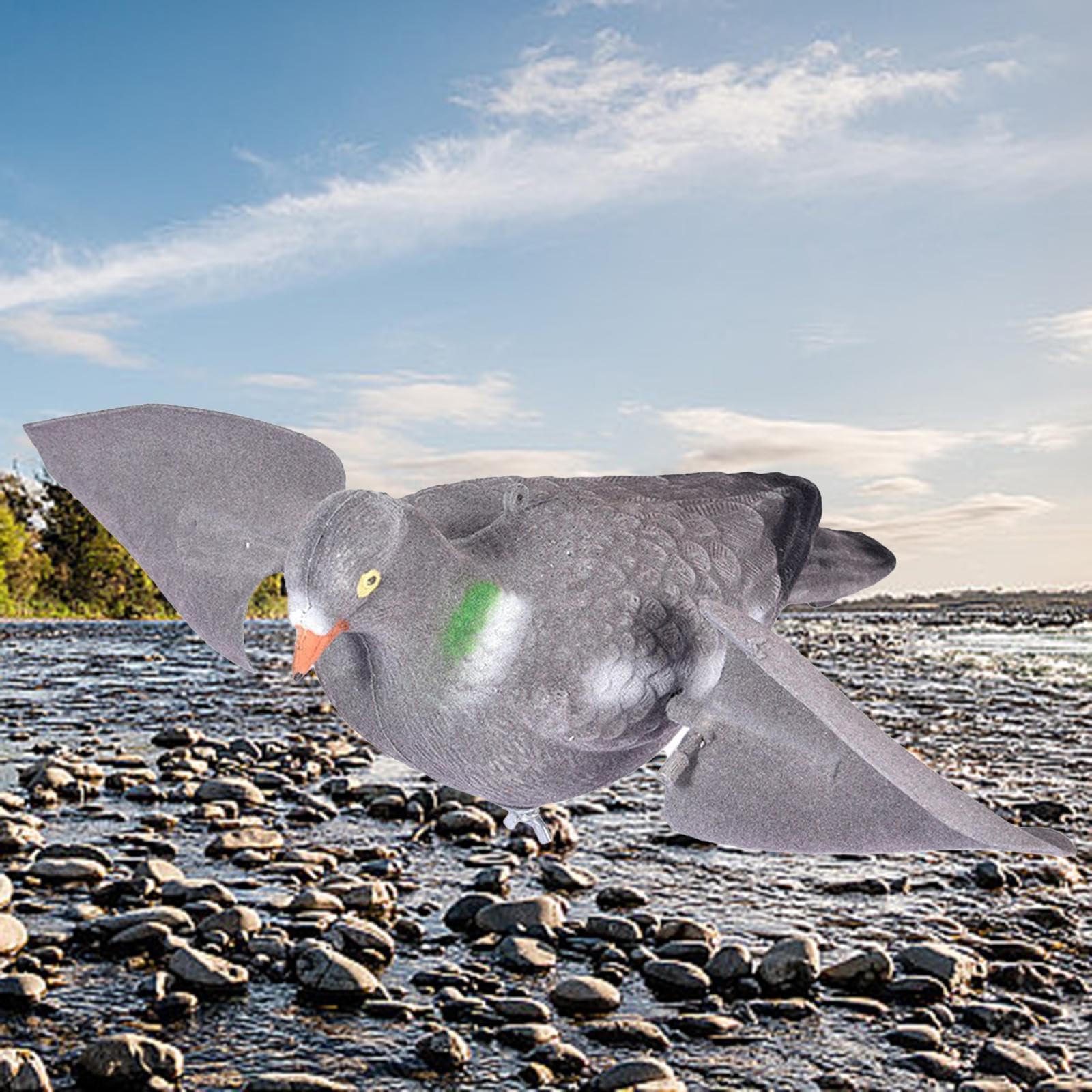 Modello Di Piccione Artificiale Con Ali Rotanti - Esca Realistica Per Colombe, Decorazione Per Matrimoni, Casa O Fotoritratti