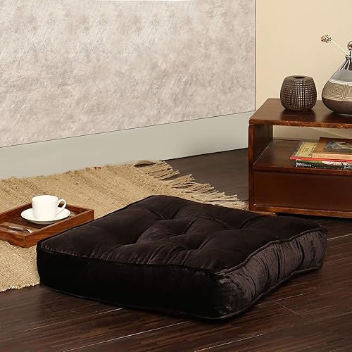 Vista 93 de REDEARTH Juego de 2 almohadas de terciopelo de terciopelo de algodón y rayón de alta calidad, lavables, extrasuaves, con asa, para comedor, patio