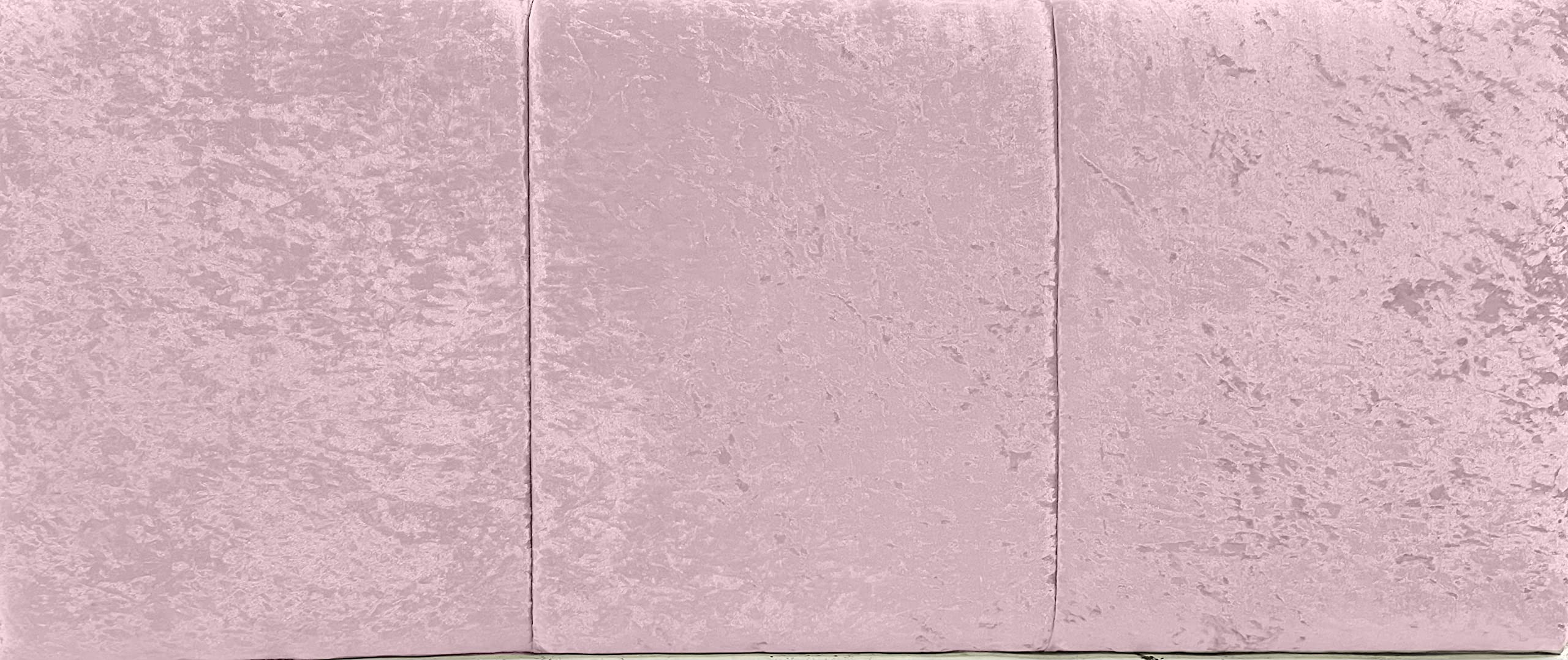 Affordable Luxury 24" Alton Headboard in Crushed Velvet Fabric, for Divan Beds, Bedroom and Hotel Furniture… (Pink, Kingsize - 5FT)