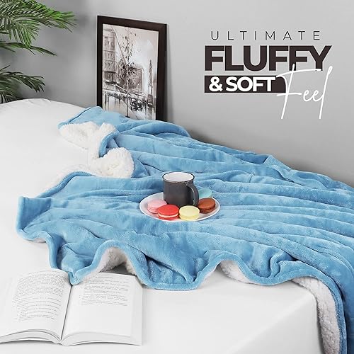 Miniatura 151 de Utopia Bedding - Manta sherpa de tamaño decorativo [negro, 50 x 60 pulgadas], manta reversible de vellón gruesa y cálida de 480 GSM, para cama