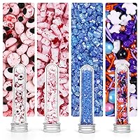 Vista 41 de Gránulos de Halloween para decoración de pasteles, gránulos de perlas negras y rojas con murciélagos negros y dulces de globo ocular, perfectos